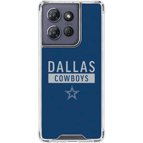NFL Dallas Cowboys Blue Performance Series Moto G Play 5G (2025) Clear Case